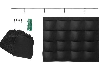 Green wall set - 16-pocket PlantaUp panel with wraps and drip irrigation